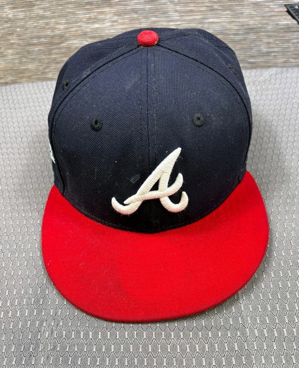 Atlanta Braves Hat Cap Fitted Mens 7 1/4 MLB Baseball New Era 2019 Post Season